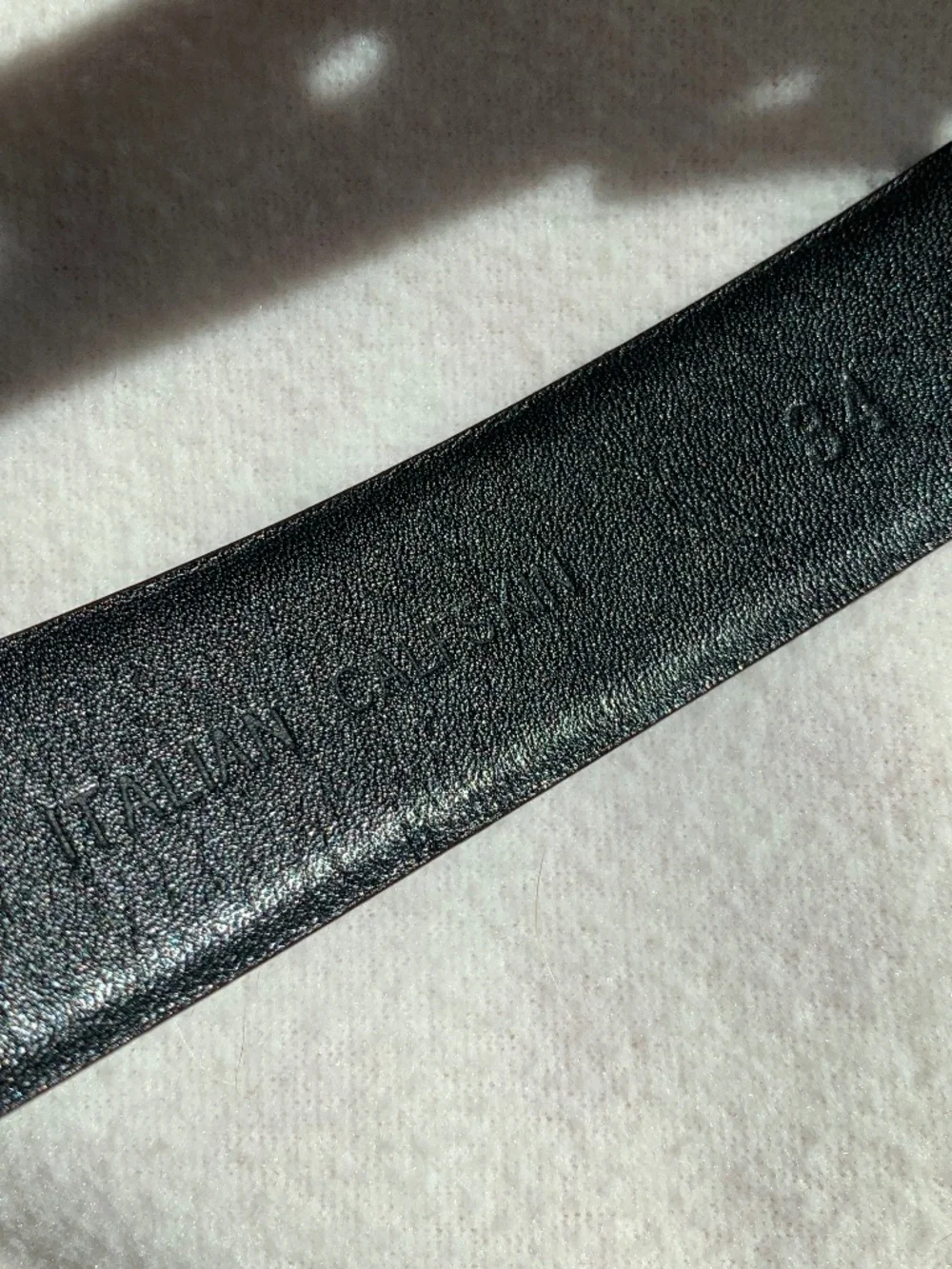 DKNY Brown Patent Leather Belt